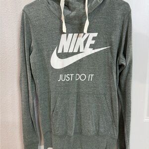 Nike Women's Green Hoodie Sweater